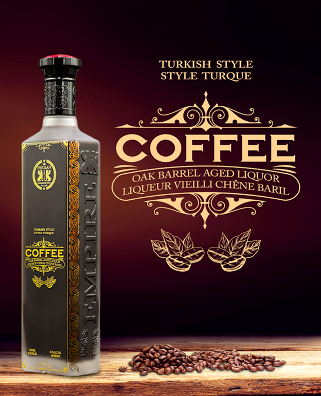 Persian Empire Coffee aged in barrel